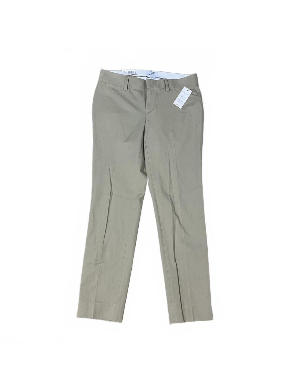 Crown & Ivy Preppy Khaki Women's Old Money Stretch Career Dress Pants 2P-New $59